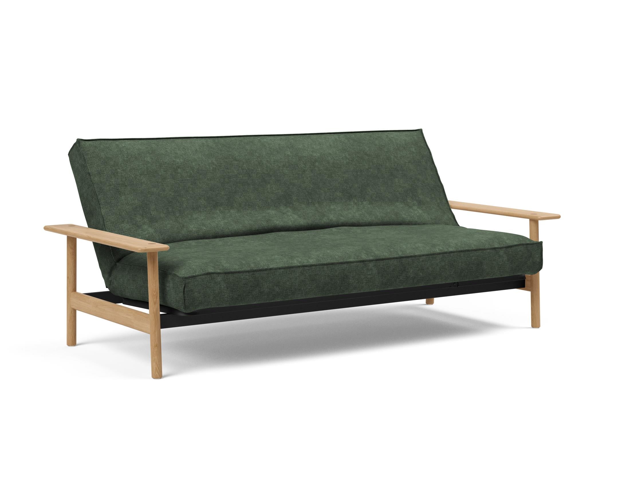 Erleben Sie das Balder Bettsofa 140 Sharp Plus Cover Soft Spring von Innovation Living – skandinavisches Design trifft auf höchsten Komfort und Vielseitigkeit.