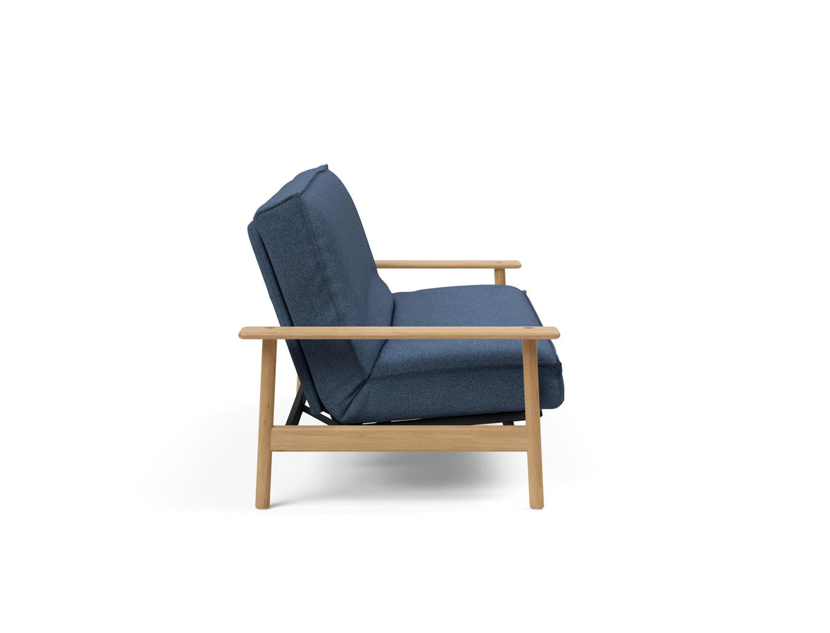 Balder Bettsofa 140 Sharp Plus Cover mit Gestellbezug Soft Spring in 302 Weda Blue präsentiert im Onlineshop von KAQTU Design AG. Bettsofa ist von Innovation Living