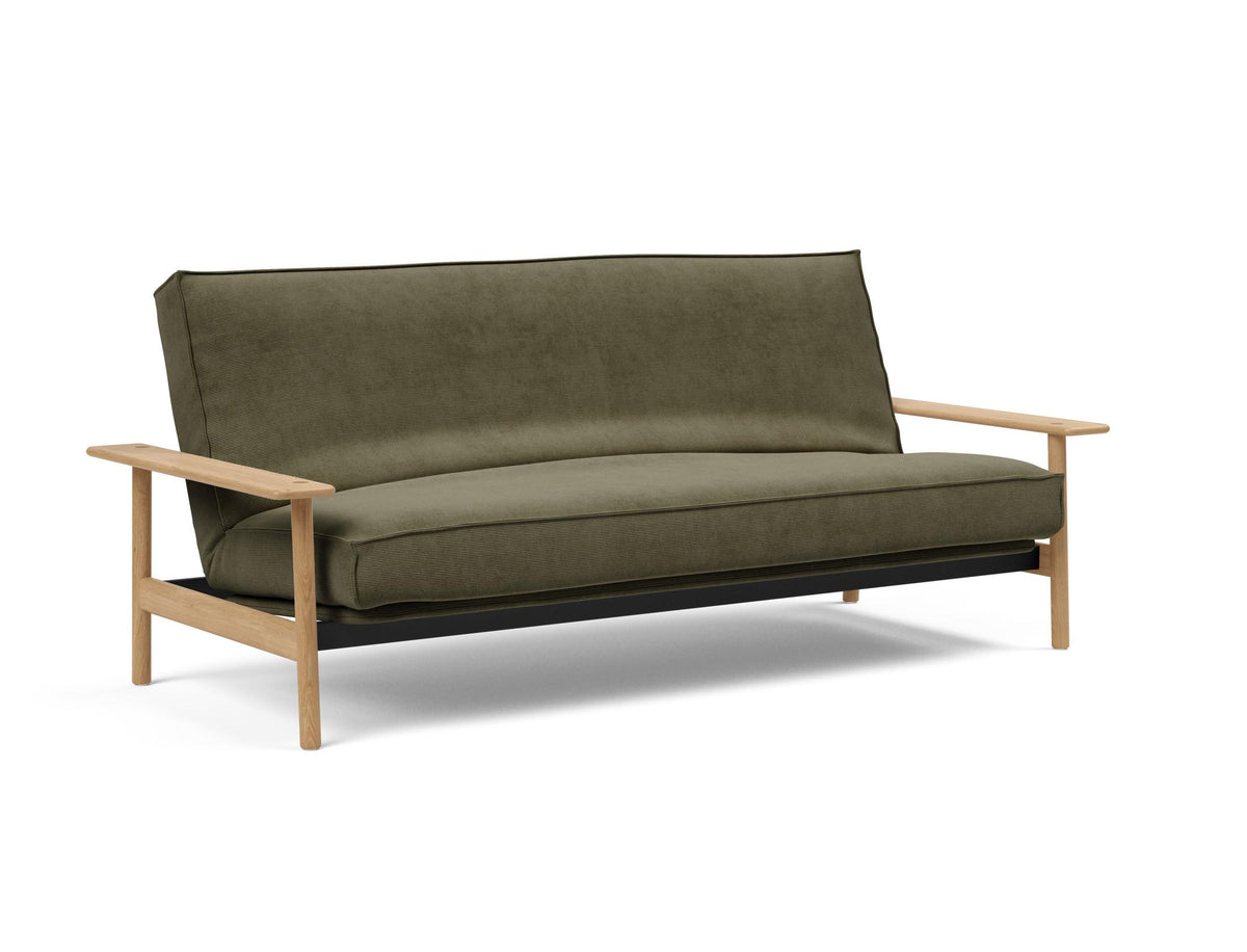 Balder Bettsofa 140 Sharp Plus Cover mit Gestellbezug Soft Spring in 316 Cordufine Pine Green präsentiert im Onlineshop von KAQTU Design AG. Bettsofa ist von Innovation Living
