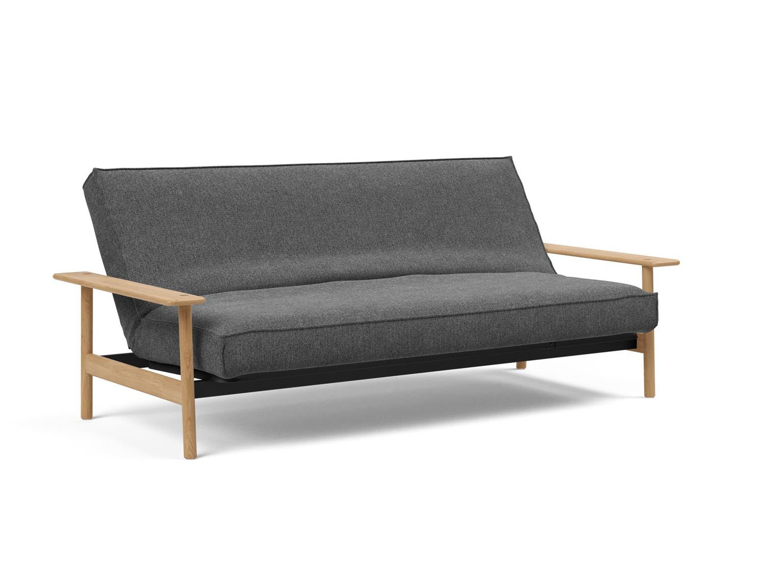 Erleben Sie das Balder Bettsofa 140 Sharp Plus Cover Soft Spring von Innovation Living – stilvolles skandinavisches Design, das Komfort und Vielseitigkeit für Ihr Zuhause bietet.