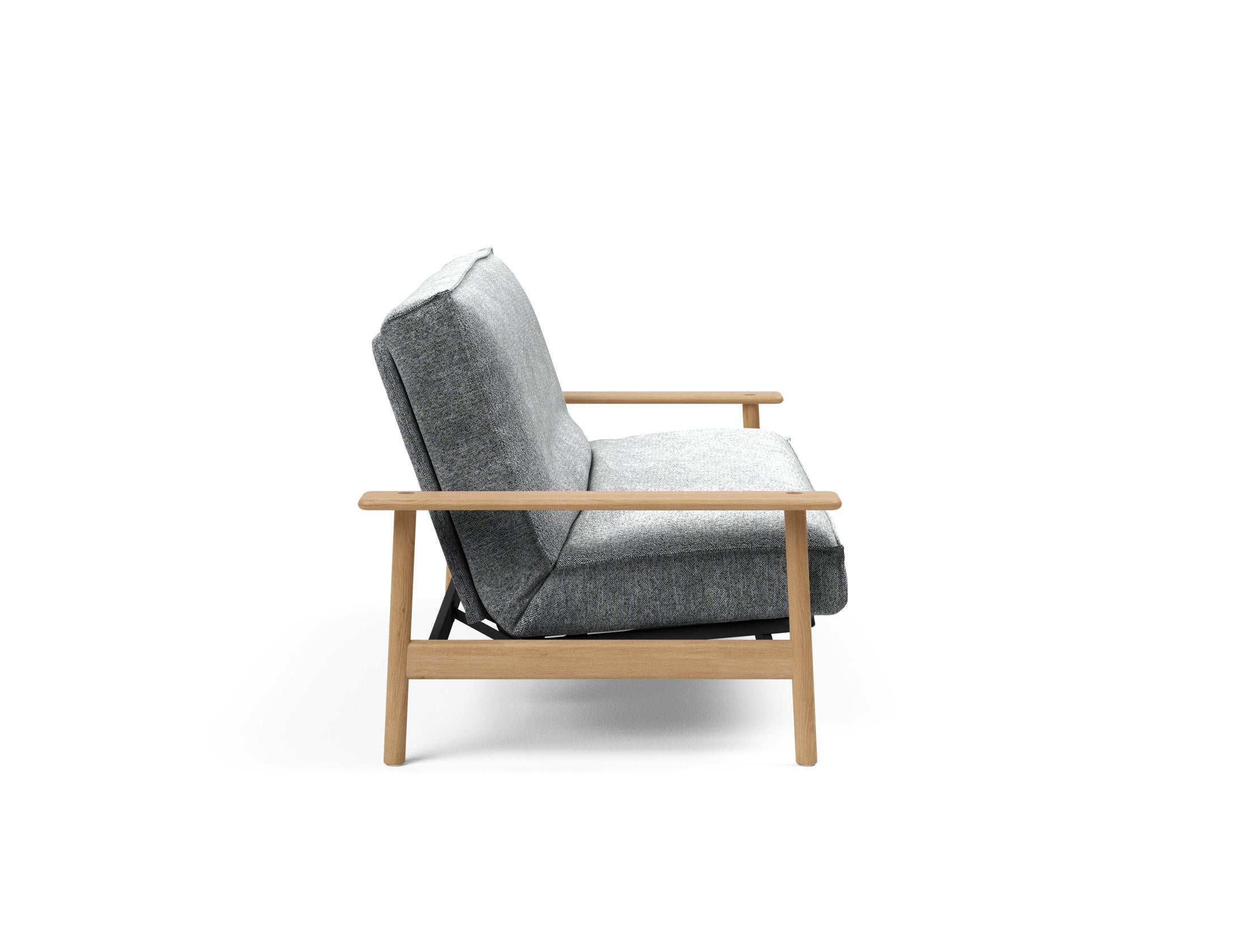 Entdecken Sie das Balder Bettsofa 140 Sharp Plus Cover Soft Spring von Innovation Living – stilvoll, bequem und ideal für jedes Zuhause.