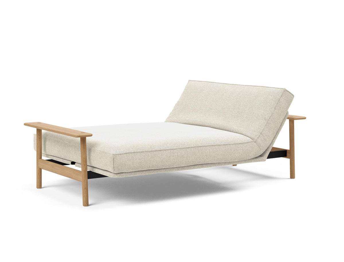 Balder Bettsofa 140 Sharp Plus Cover mit Gestellbezug Soft Spring in 357 Taura Off White präsentiert im Onlineshop von KAQTU Design AG. Bettsofa ist von Innovation Living