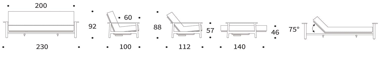 Entdecken Sie das Balder Bettsofa 140 Sharp Plus Cover Soft Spring von Innovation Living – ein stilvolles Schlafsofa, das skandinavisches Design und Funktionalität vereint.