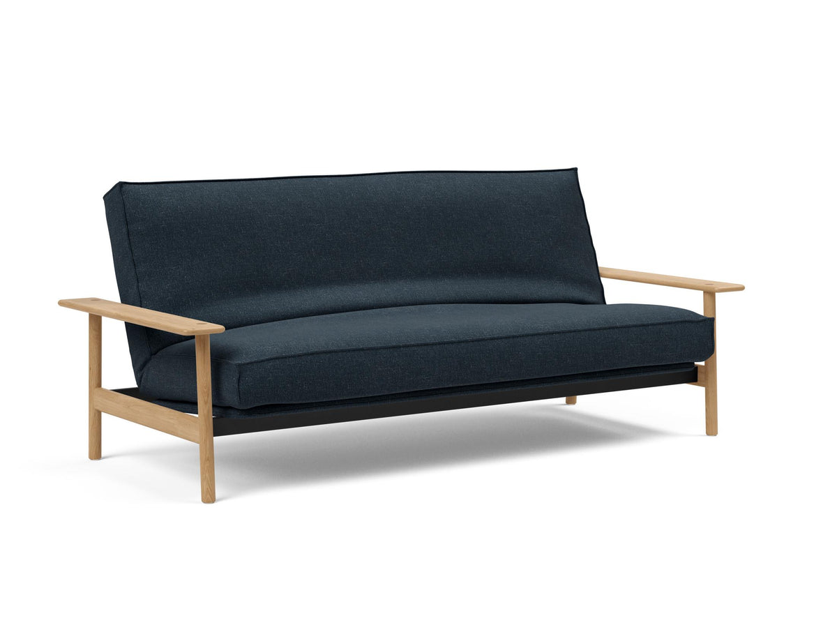 Balder Bettsofa 140 Sharp Plus Cover mit Gestellbezug Soft Spring in 515 Nist Blue präsentiert im Onlineshop von KAQTU Design AG. Bettsofa ist von Innovation Living