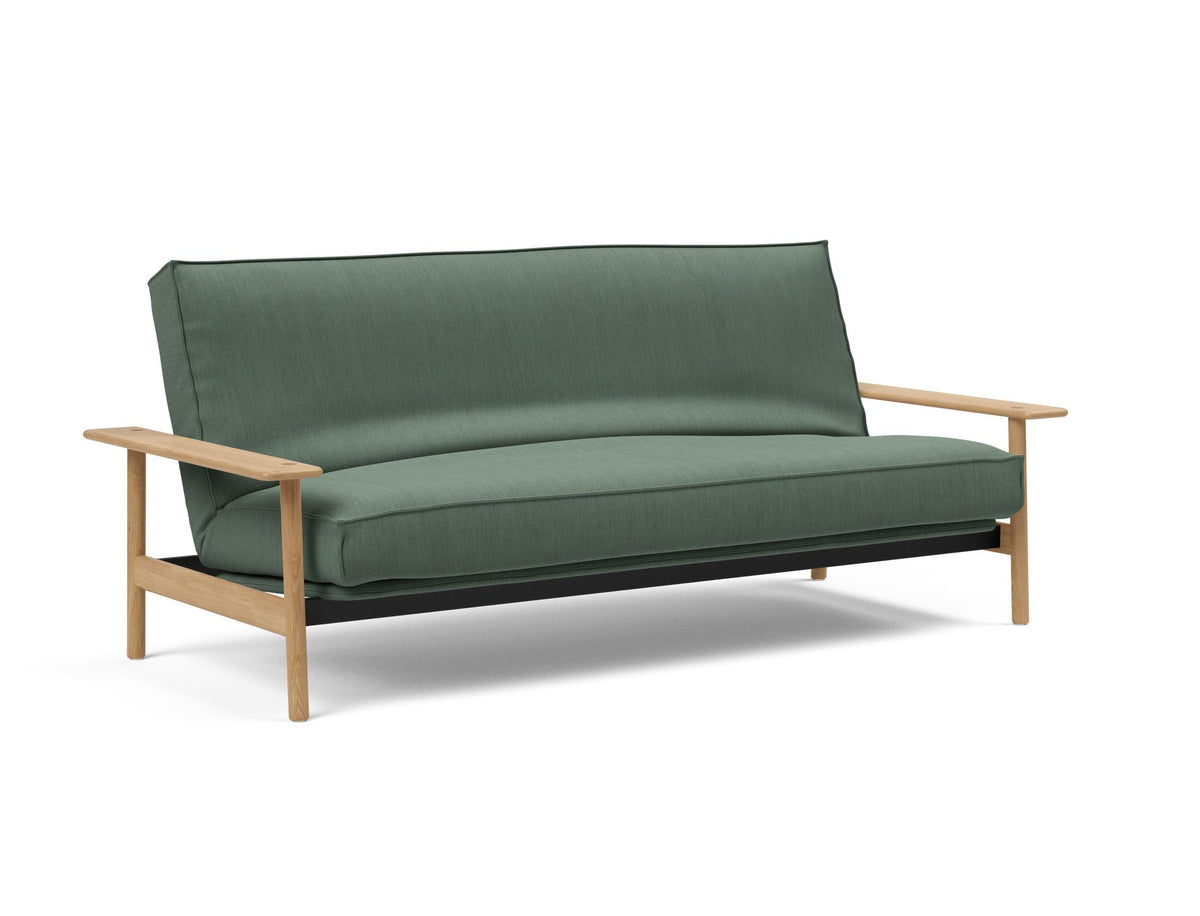 Balder Bettsofa 140 Sharp Plus Cover mit Gestellbezug Soft Spring in 518 Elegance Green präsentiert im Onlineshop von KAQTU Design AG. Bettsofa ist von Innovation Living