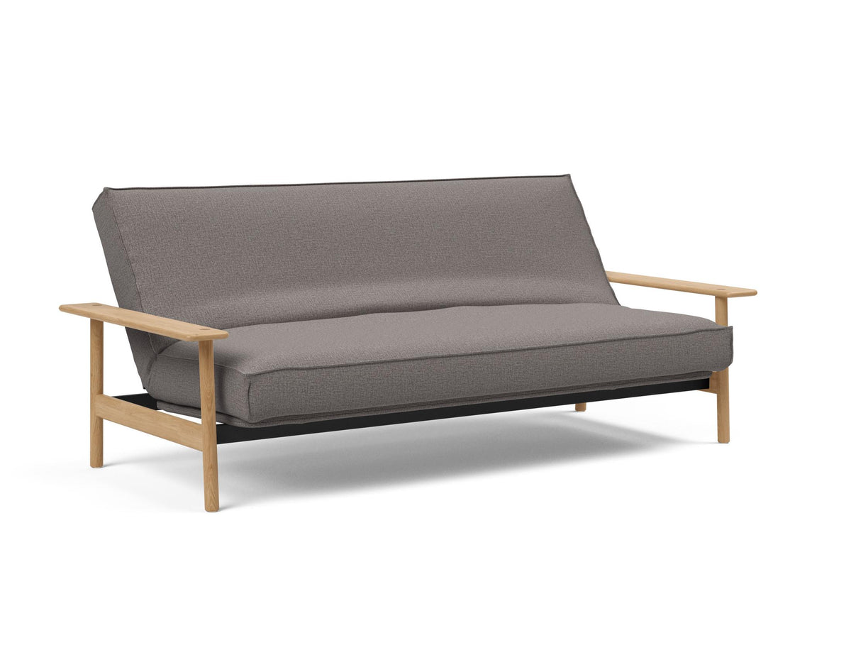 Balder Bettsofa 140 Sharp Plus Cover mit Gestellbezug Soft Spring in 521 Mixed Dance Grey präsentiert im Onlineshop von KAQTU Design AG. Bettsofa ist von Innovation Living