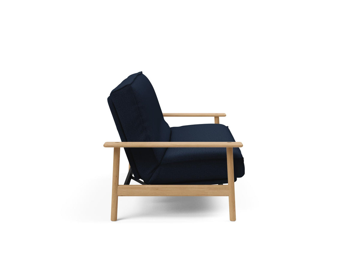 Balder Bettsofa 140 Sharp Plus Cover mit Gestellbezug Soft Spring in 528 Mixed Dance Blue präsentiert im Onlineshop von KAQTU Design AG. Bettsofa ist von Innovation Living