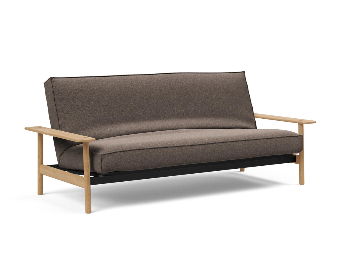 Balder Bettsofa 140 Sharp Plus Cover mit Gestellbezug Soft Spring in 530 Bouclé Taupe präsentiert im Onlineshop von KAQTU Design AG. Bettsofa ist von Innovation Living