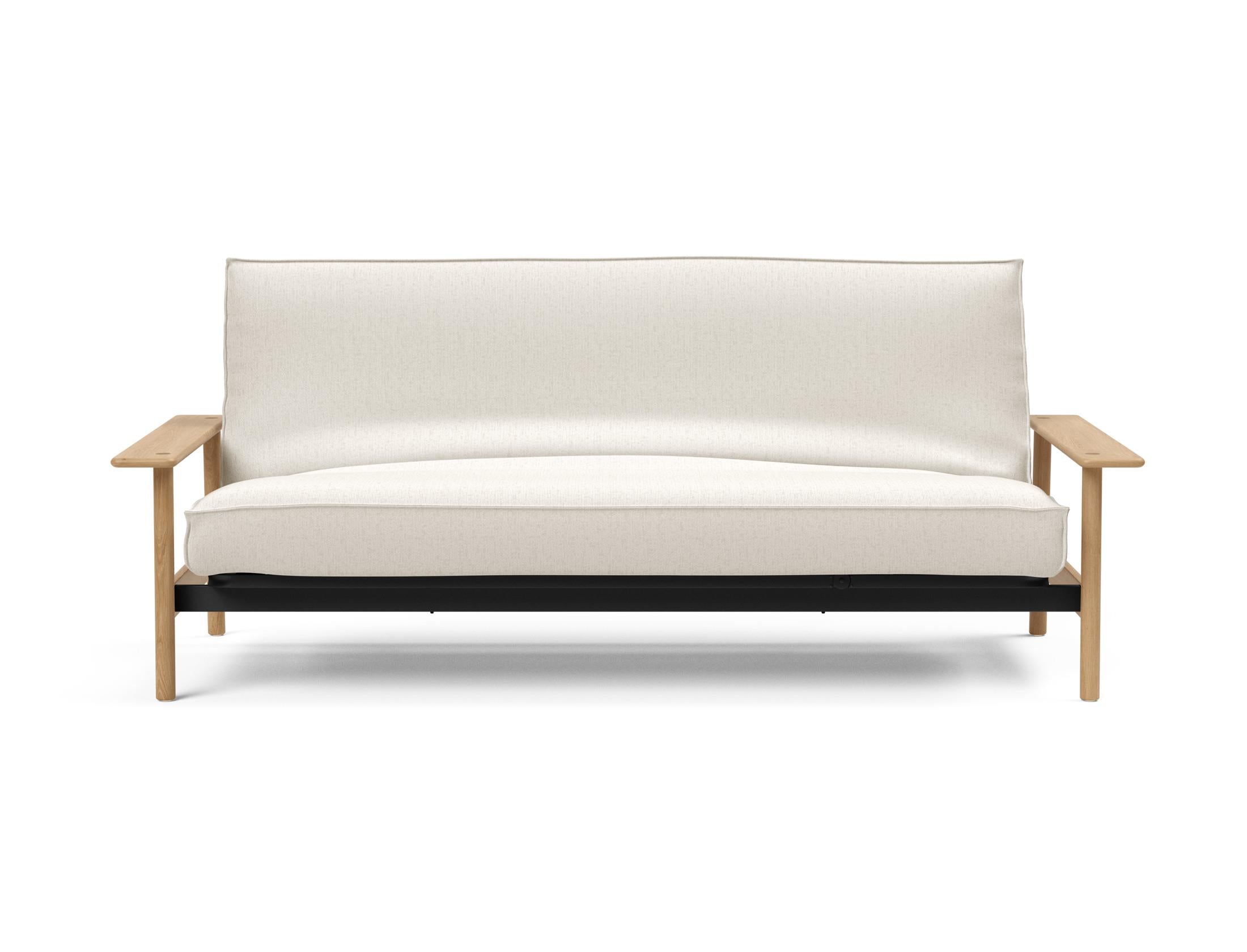 Stylisches Balder Bettsofa 140 mit Sharp Plus Cover in Soft Spring, perfekt für stilvolle Wohnräume und flexible Schlafmöglichkeiten.