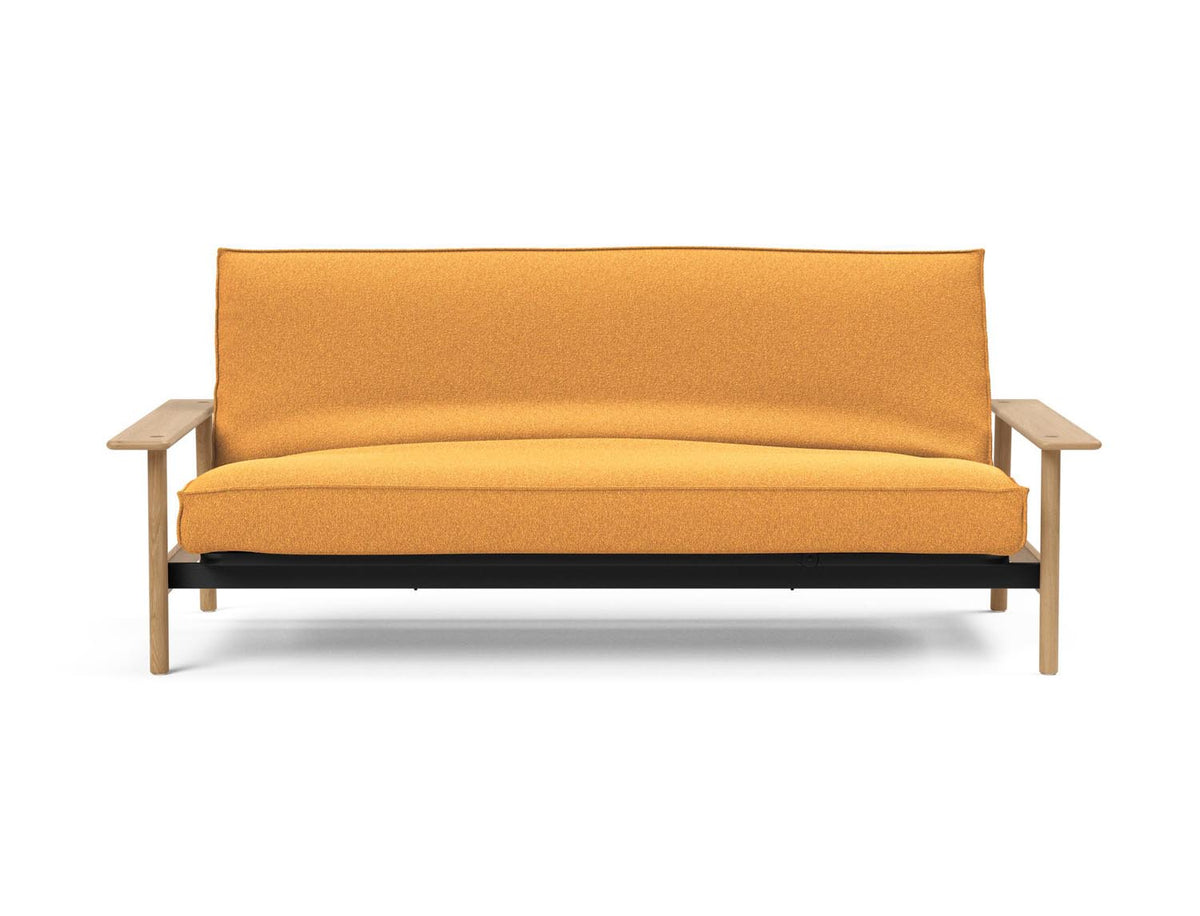 Balder Bettsofa 140 Sharp Plus Cover mit Gestellbezug Soft Spring in 536 Bouclé Ochre präsentiert im Onlineshop von KAQTU Design AG. Bettsofa ist von Innovation Living