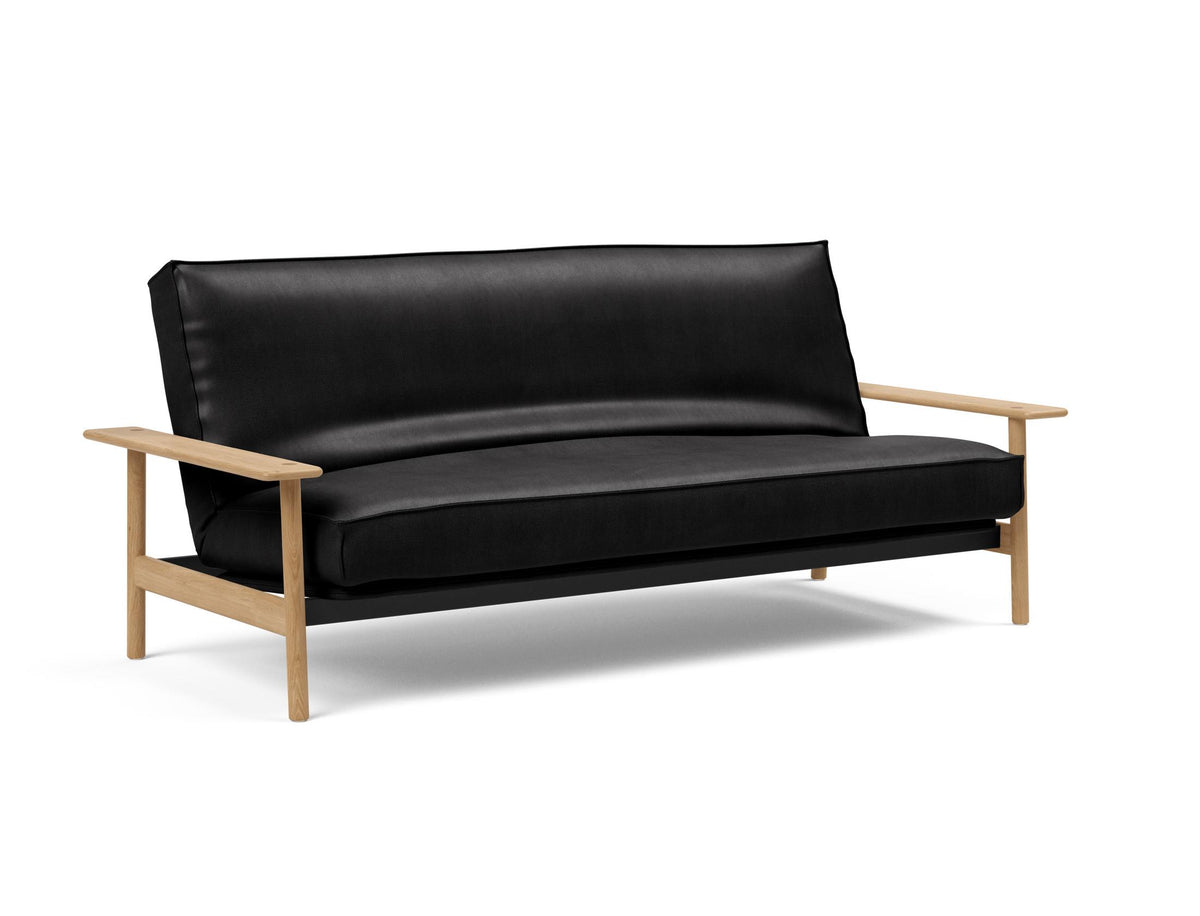 Balder Bettsofa 140 Sharp Plus Cover mit Gestellbezug Soft Spring in 550 Faunal Black präsentiert im Onlineshop von KAQTU Design AG. Bettsofa ist von Innovation Living