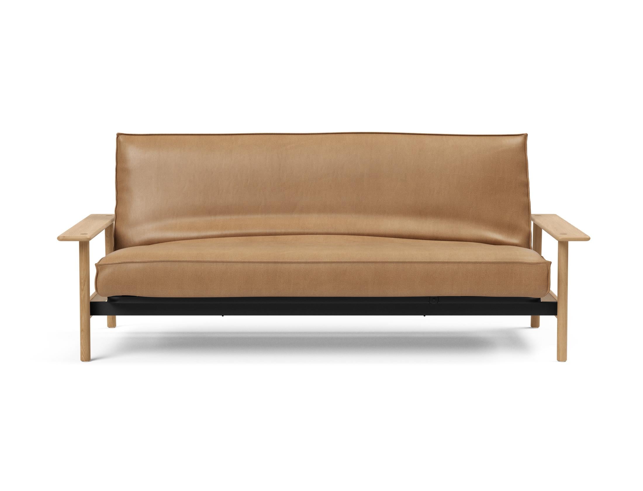 Modernes Balder Bettsofa 140 mit elegantem Soft Spring Bezug, ideal für stilvolle Wohnräume und vielseitige Nutzung als Schlafgelegenheit.