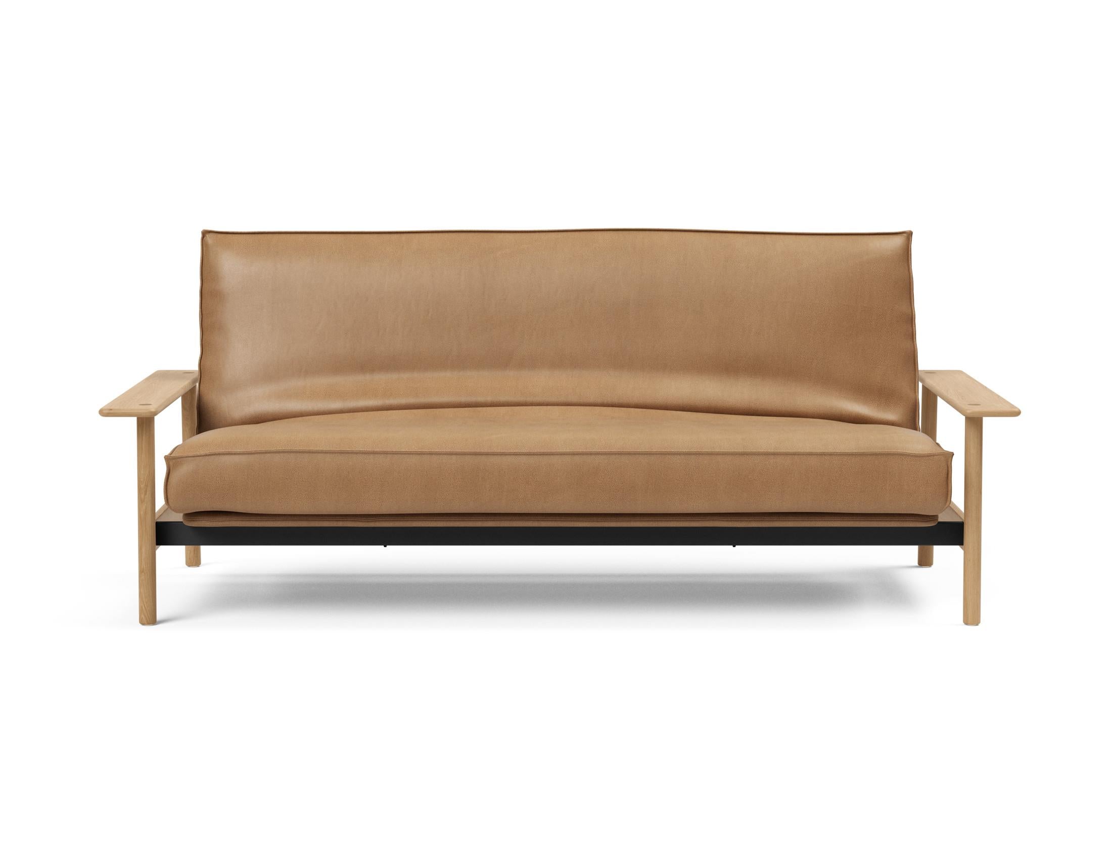 Stylisches Balder Bettsofa 140 mit hochwertigem Soft Spring Bezug, ideal für gemütliche Nächte und modernes Wohnen.