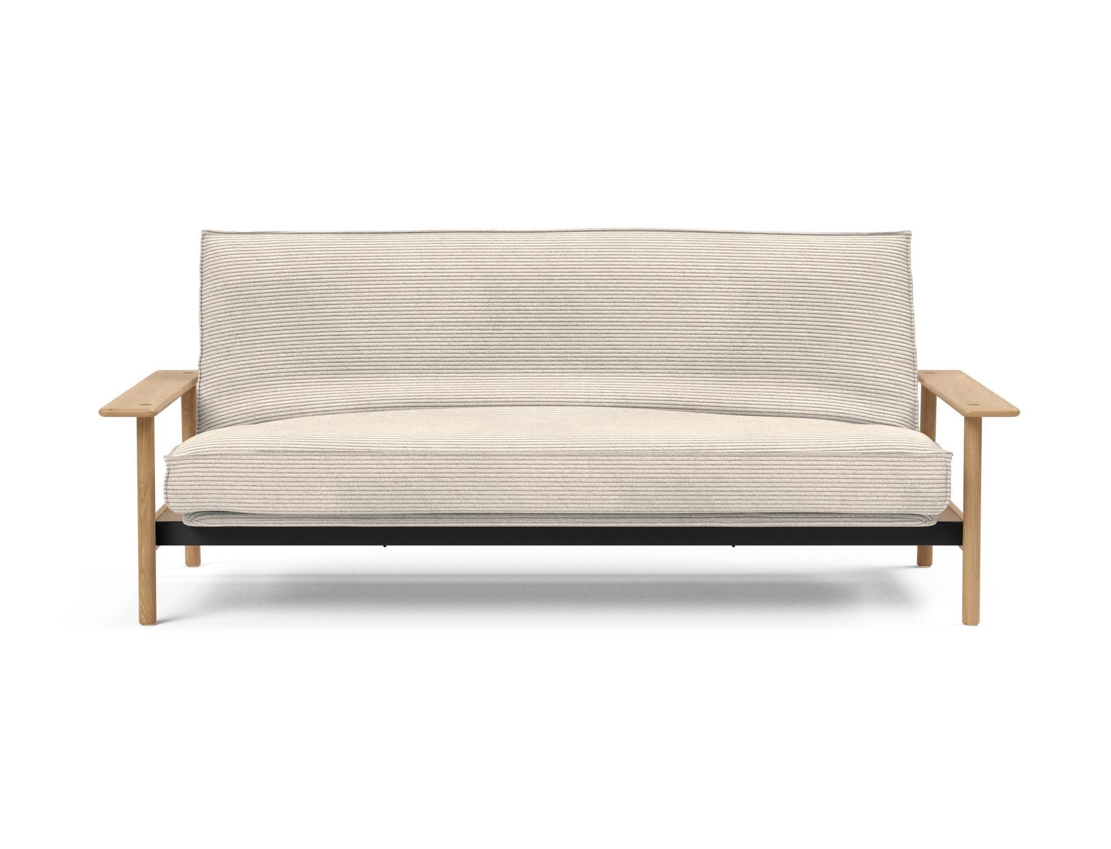 Elegantes Balder Bettsofa 140 mit Soft Spring Bezug, perfekt für stilvolle Wohnräume und vielseitige Nutzung als Schlafgelegenheit.