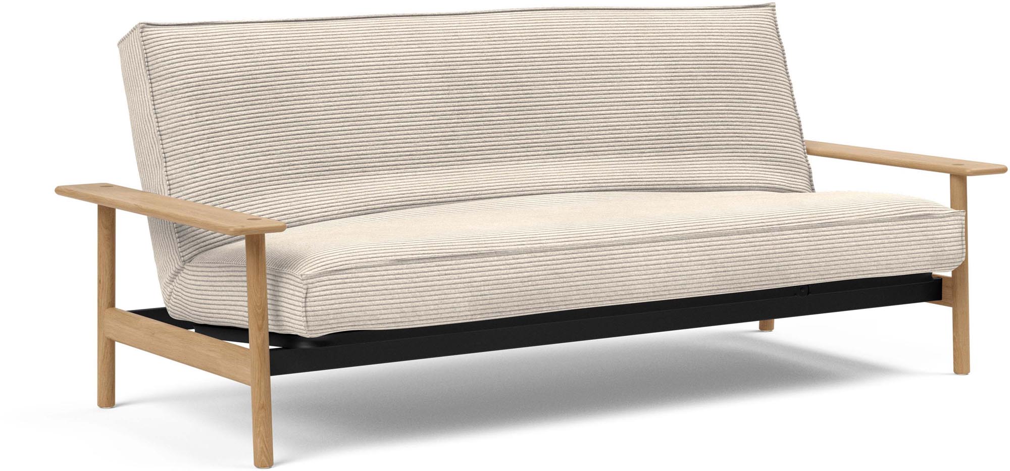 Das Balder Bettsofa 140 Sharp Plus von Innovation Living: skandinavisches Design, Komfort, Funktionalität, ideal für kleine Räume.