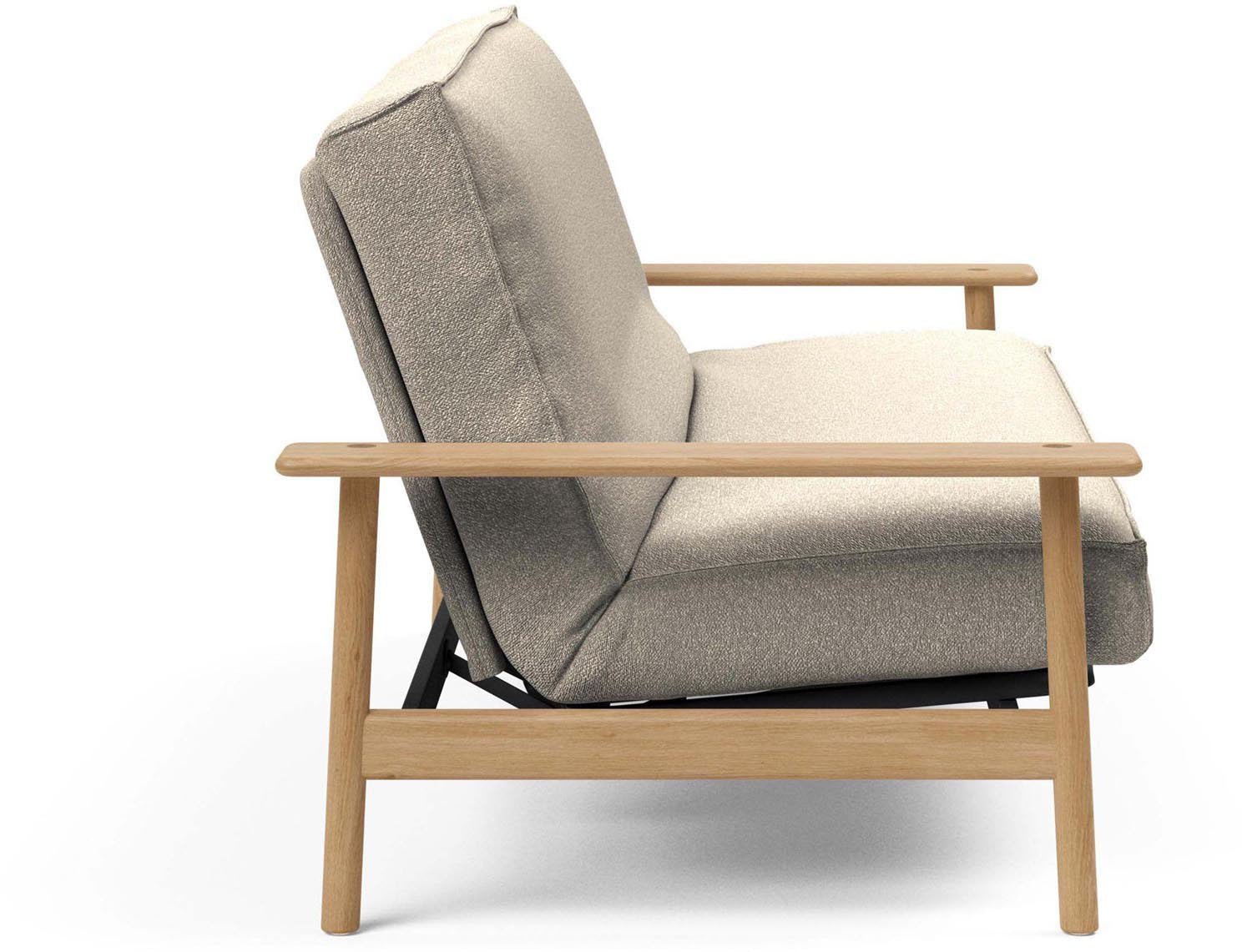 Entdecken Sie das Balder Bettsofa 140 Sharp Plus Cover von Innovation Living – ein stilvolles Schlafsofa, das skandinavisches Design mit optimalem Komfort vereint.