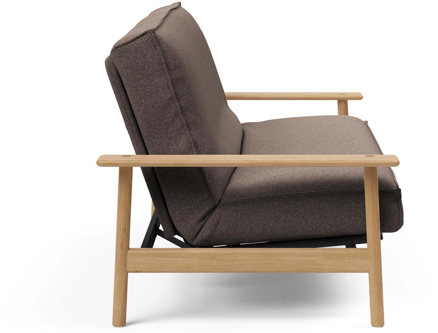 Erleben Sie das Balder Bettsofa 140 Sharp Plus Cover Latex von Innovation Living – eine perfekte Kombination aus modernem Stil und optimalem Schlafkomfort.