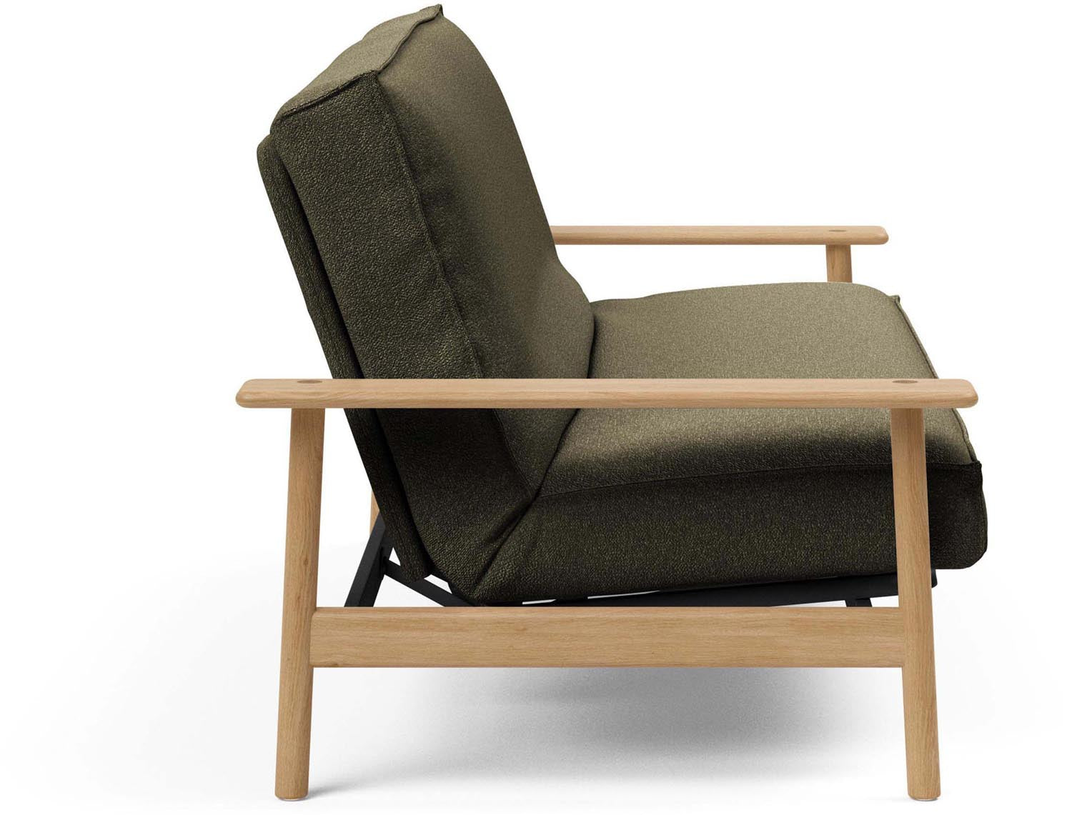 Erleben Sie das Balder Bettsofa 140 Sharp Plus Cover Latex von Innovation Living – eine perfekte Kombination aus modernem Stil und optimalem Schlafkomfort.