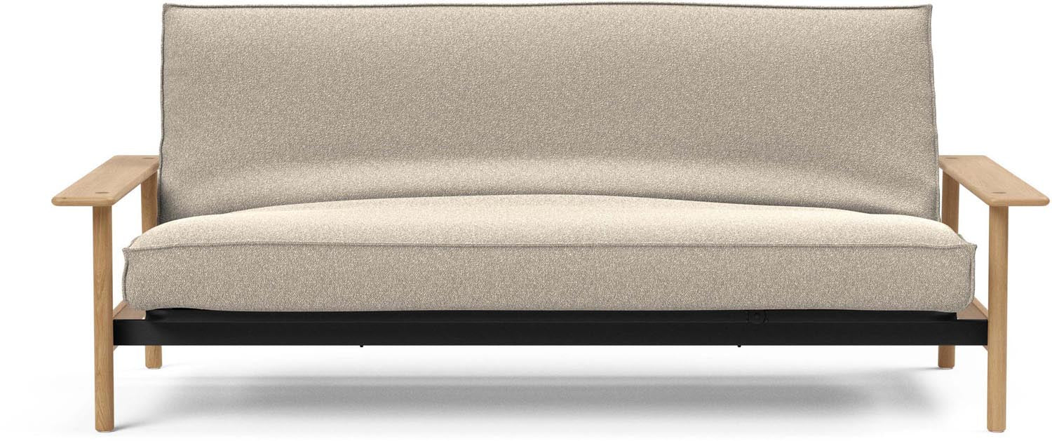 Erleben Sie das Balder Bettsofa 140 Sharp Plus Cover Latex von Innovation Living – eine perfekte Kombination aus modernem Stil und optimalem Schlafkomfort.