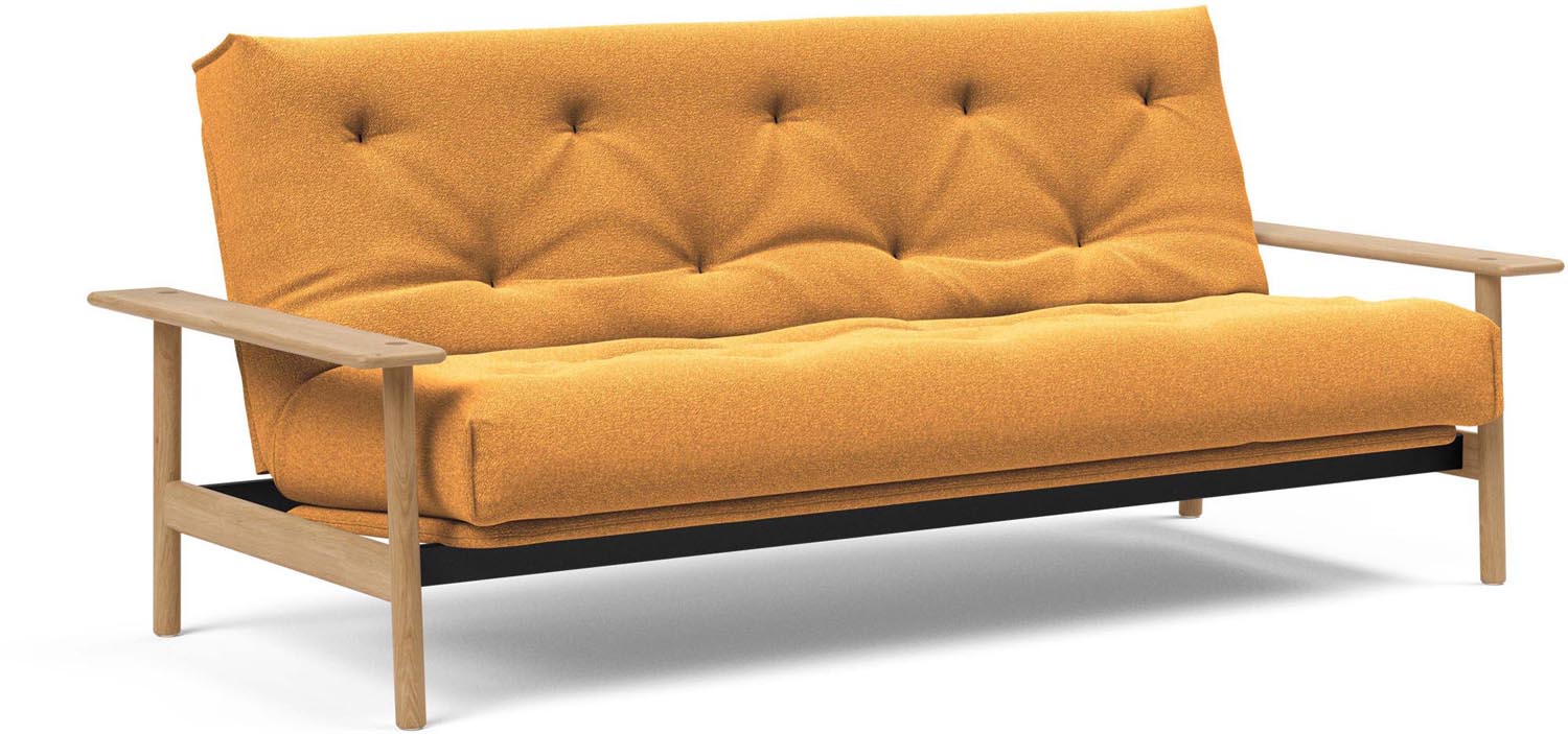 Erleben Sie das elegante Balder Bettsofa 140 Nordic Classic von Innovation Living – perfekt für zeitgemässe Einrichtung und gemütliche Schlafmomente.