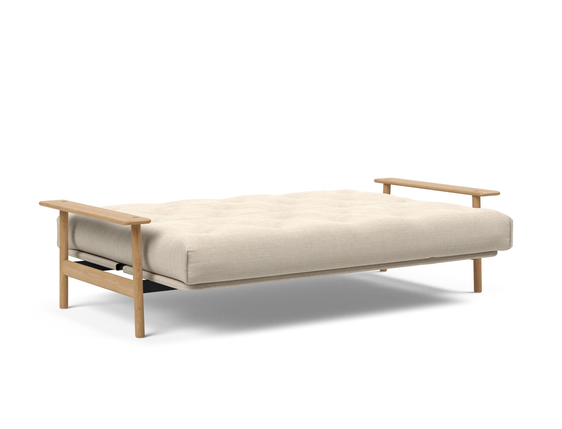Erleben Sie das Balder Bettsofa 140 Nordic: Stilvolles, funktionales Design und eine hochwertige Matratze für besten Schlafkomfort.