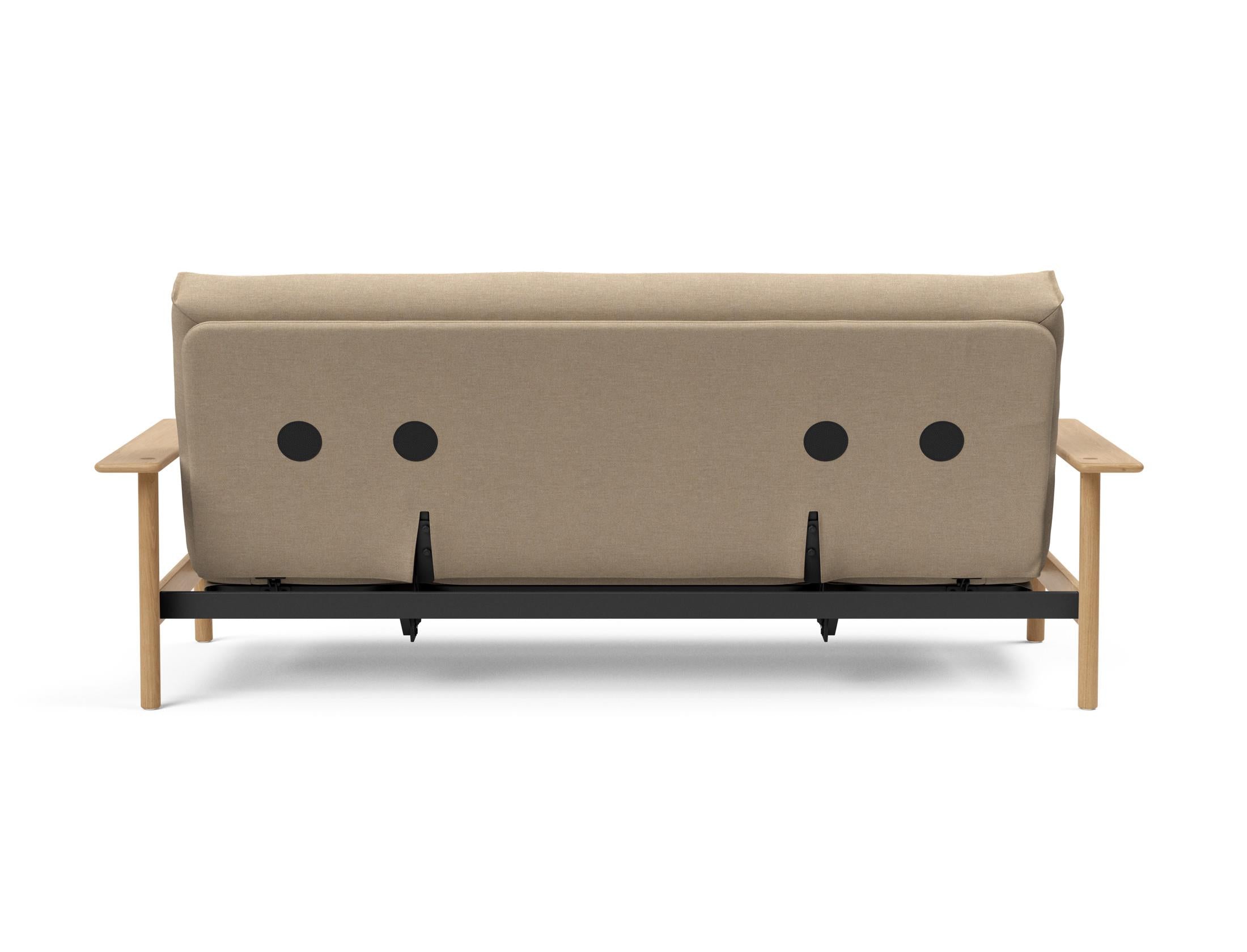 Erleben Sie das Balder Bettsofa 140 Nordic: Stilvolles Möbelstück mit hochwertiger Matratze für höchsten Komfort und vielseitige Einsatzmöglichkeiten.