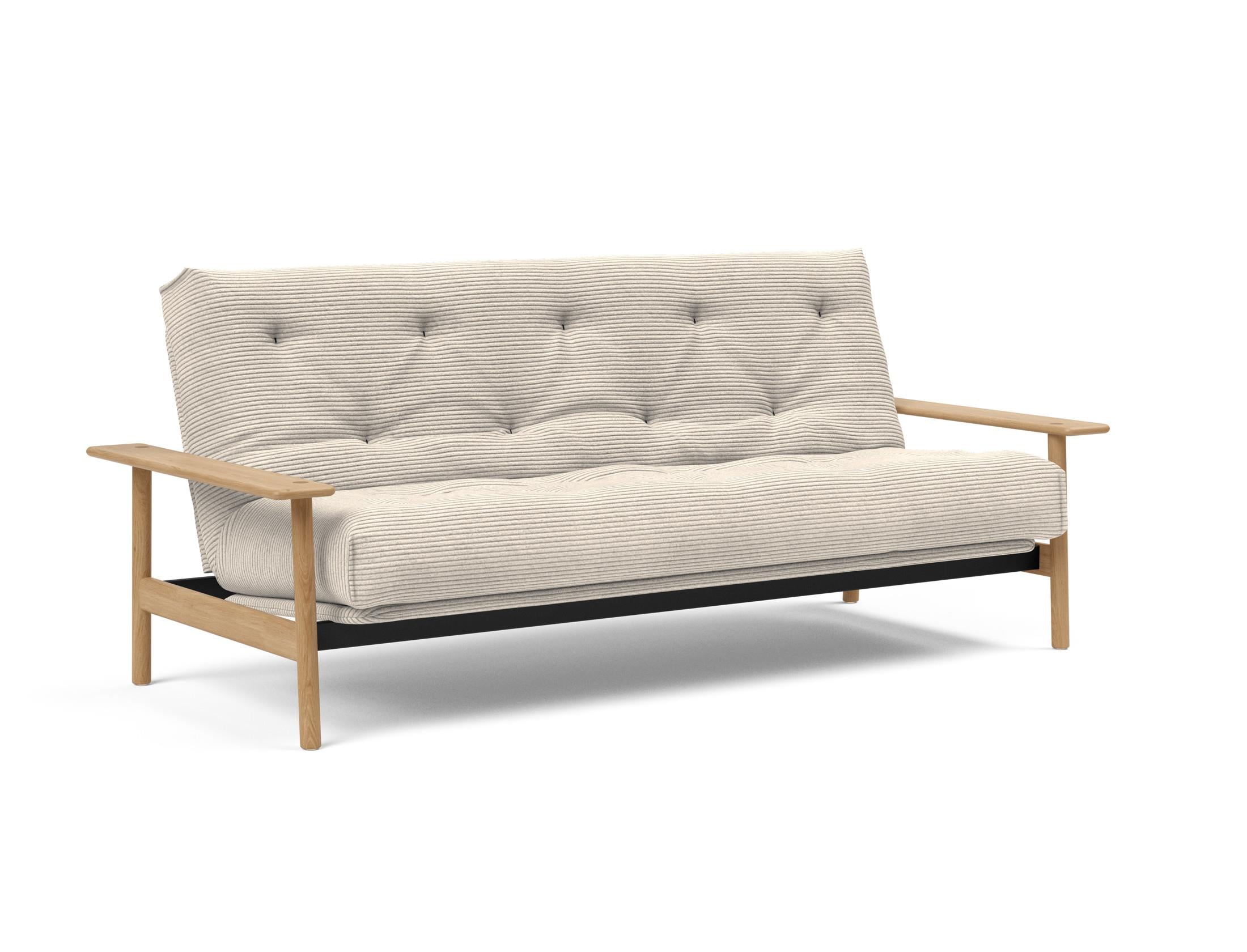 Erleben Sie das Balder Bettsofa 140 Nordic: Stilvolles, funktionales Design und eine hochwertige Matratze für besten Schlafkomfort.