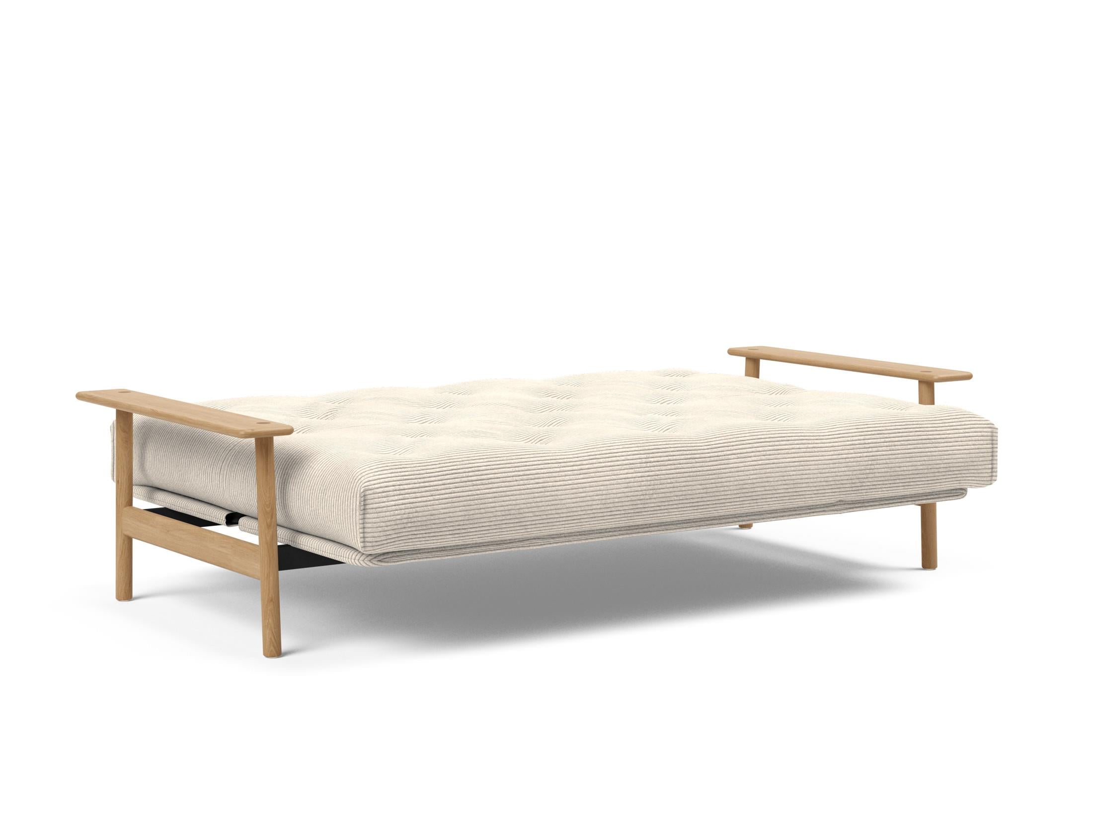 Erleben Sie das Balder Bettsofa 140 Nordic: Stilvolles Möbelstück mit hochwertiger Matratze für höchsten Komfort und vielseitige Einsatzmöglichkeiten.