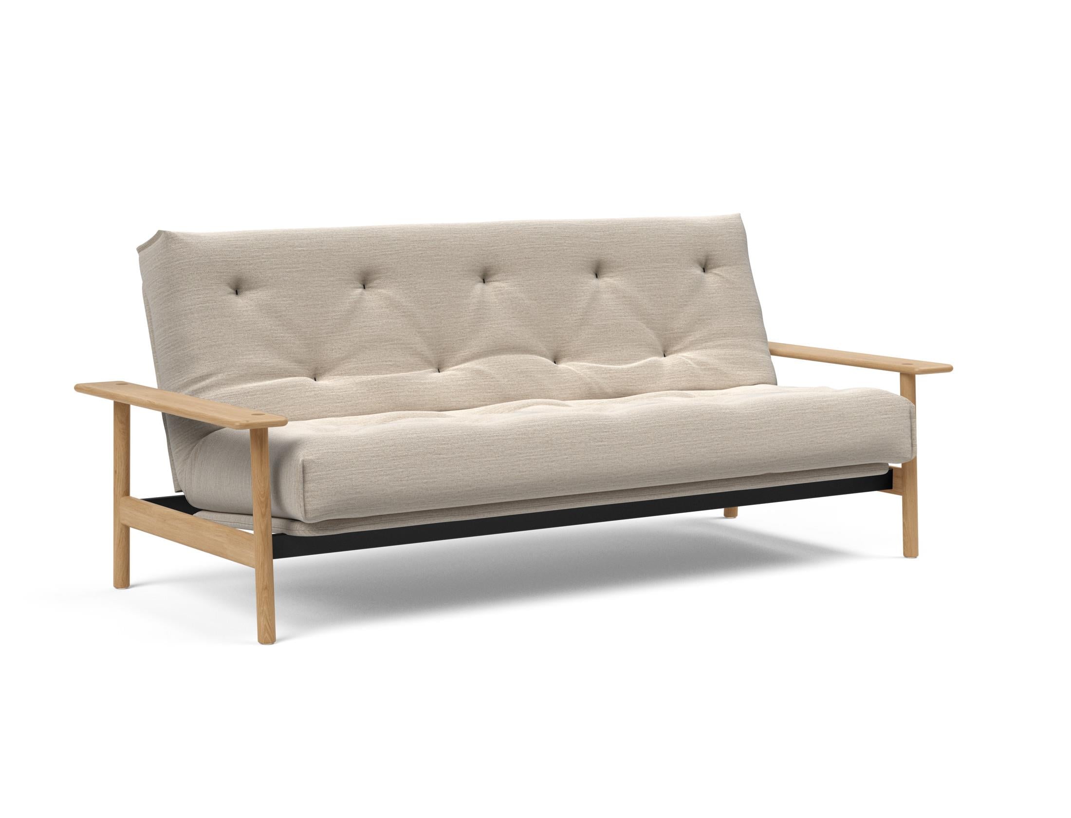 Erleben Sie das Balder Bettsofa 140 Nordic: Stilvolles, funktionales Design und eine hochwertige Matratze für besten Schlafkomfort.