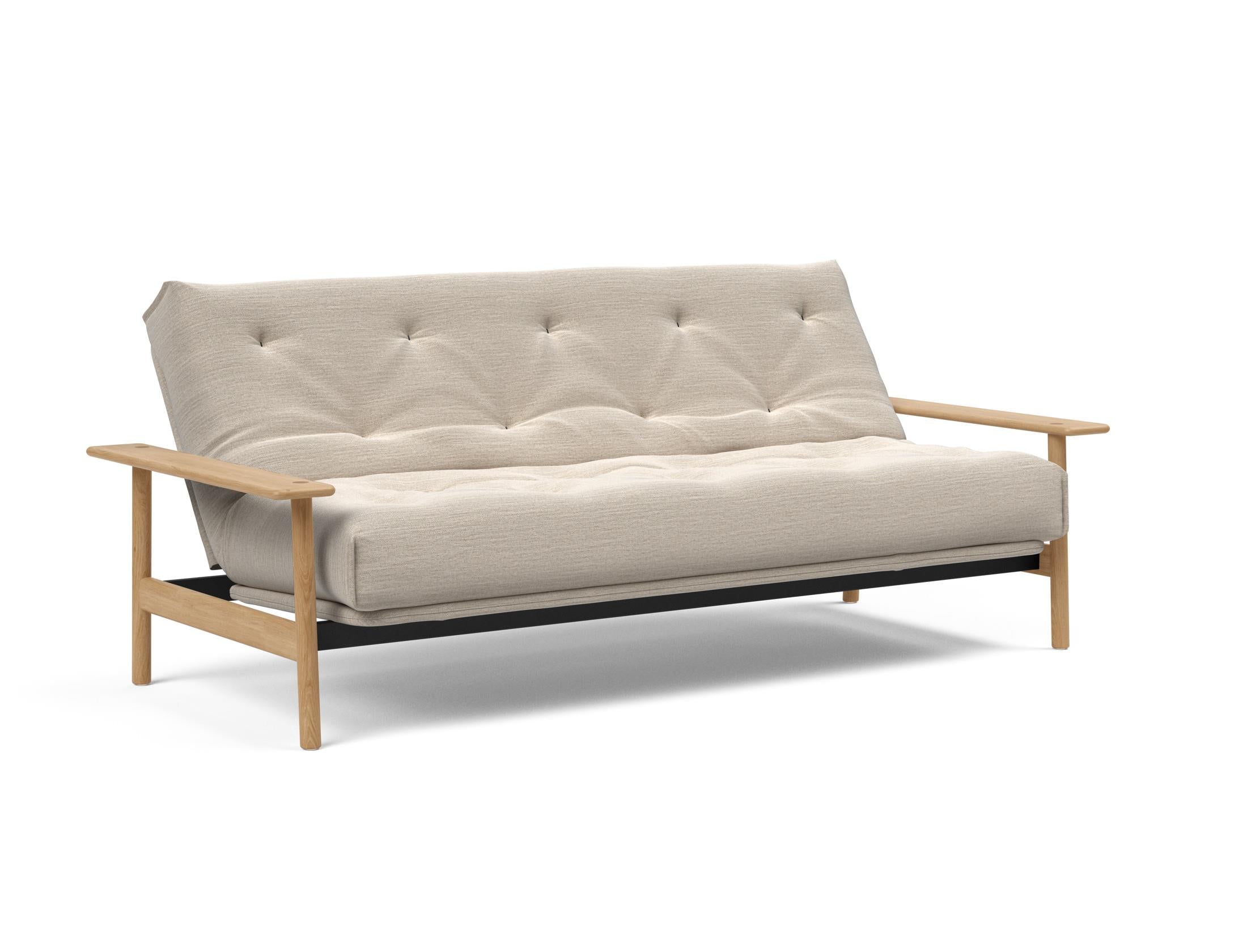 Erleben Sie das Balder Bettsofa 140 Nordic: Stilvolles, funktionales Design und eine hochwertige Matratze für besten Schlafkomfort.