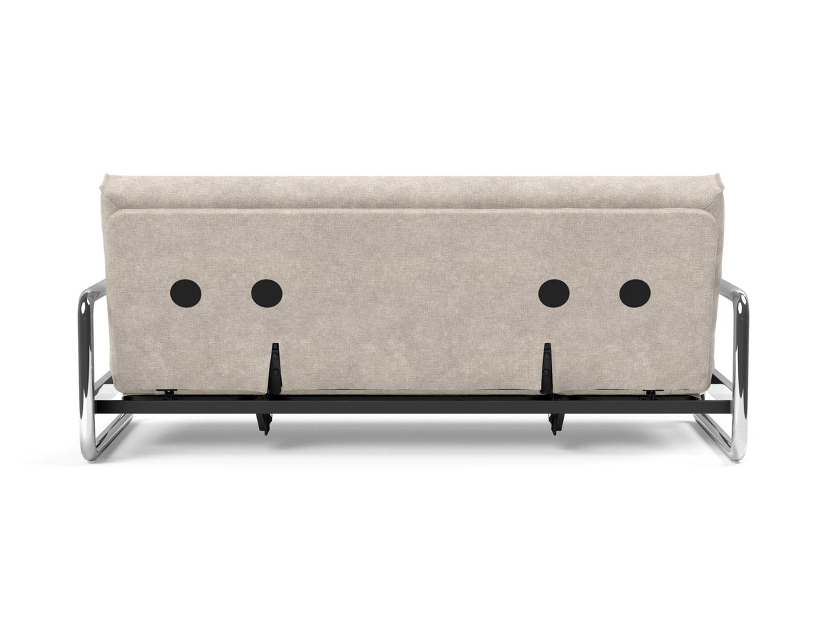 Lomira Schlafsofa 140 Nordic Cover mit Gestellbezug Soft Spring in 280 Avella Sand präsentiert im Onlineshop von KAQTU Design AG. Bettsofa ist von Innovation Living