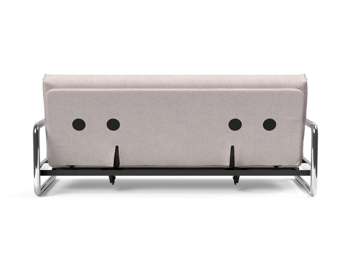 Lomira Schlafsofa 140 Nordic Cover mit Gestellbezug Soft Spring in 300 Weda Sand präsentiert im Onlineshop von KAQTU Design AG. Bettsofa ist von Innovation Living