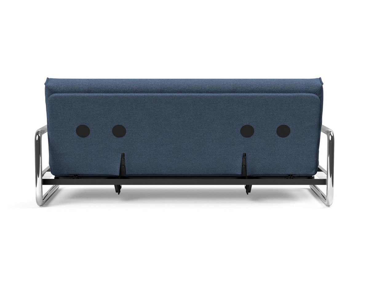 Lomira Schlafsofa 140 Nordic Cover mit Gestellbezug Soft Spring in 302 Weda Blue präsentiert im Onlineshop von KAQTU Design AG. Bettsofa ist von Innovation Living
