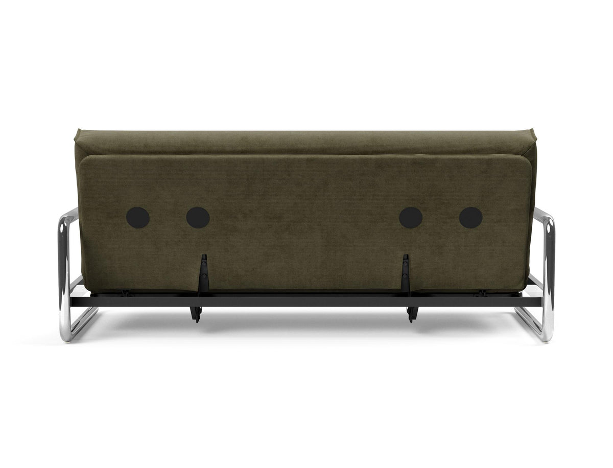 Lomira Schlafsofa 140 Nordic Cover mit Gestellbezug Soft Spring in 316 Cordufine Pine Green präsentiert im Onlineshop von KAQTU Design AG. Bettsofa ist von Innovation Living