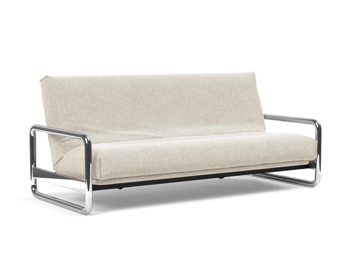 Lomira Schlafsofa 140 Nordic Cover mit Gestellbezug Soft Spring in 357 Taura Off White präsentiert im Onlineshop von KAQTU Design AG. Bettsofa ist von Innovation Living