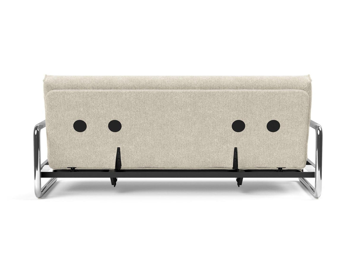 Lomira Schlafsofa 140 Nordic Cover mit Gestellbezug Soft Spring in 357 Taura Off White präsentiert im Onlineshop von KAQTU Design AG. Bettsofa ist von Innovation Living