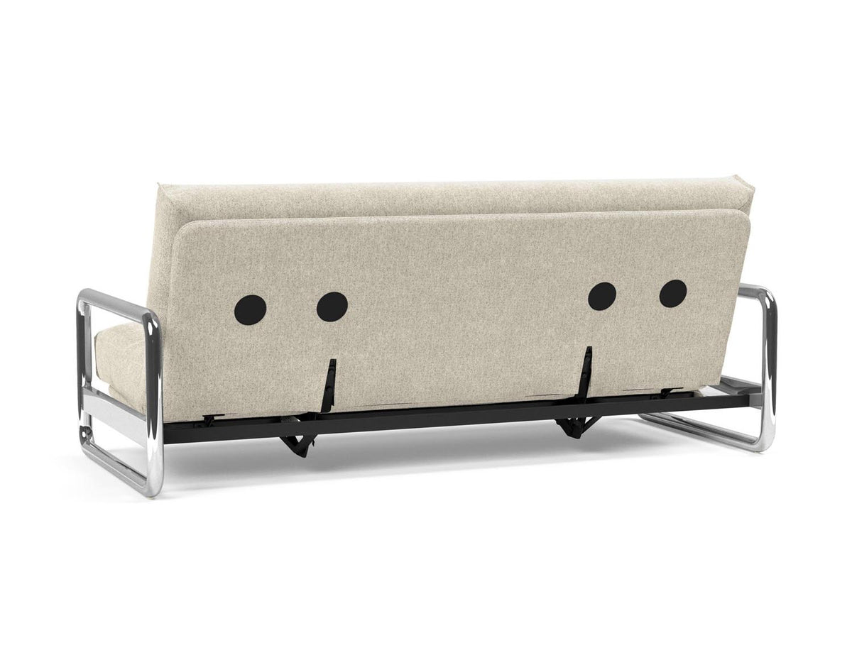 Lomira Schlafsofa 140 Nordic Cover mit Gestellbezug Soft Spring in 357 Taura Off White präsentiert im Onlineshop von KAQTU Design AG. Bettsofa ist von Innovation Living