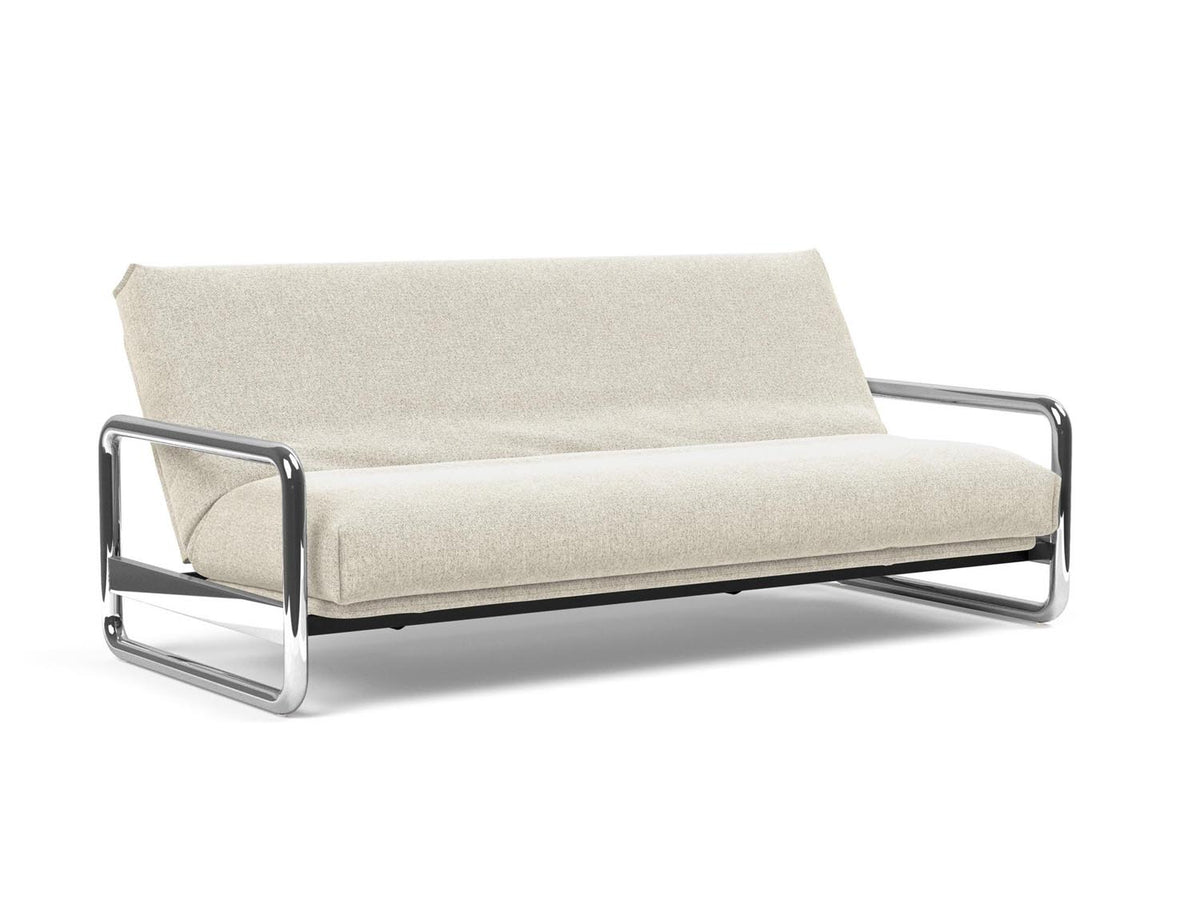 Lomira Schlafsofa 140 Nordic Cover mit Gestellbezug Soft Spring in 357 Taura Off White präsentiert im Onlineshop von KAQTU Design AG. Bettsofa ist von Innovation Living