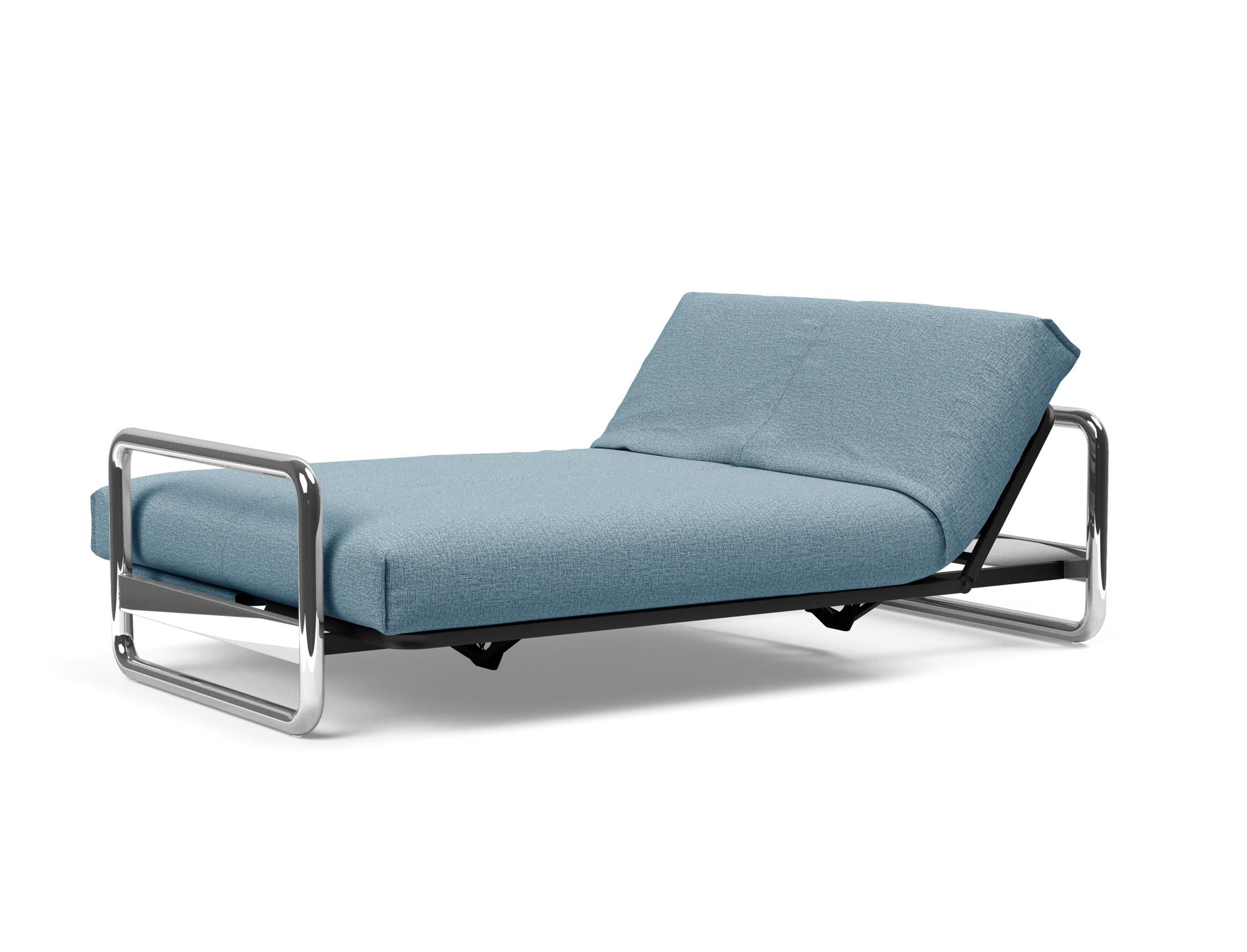 Erleben Sie das Lomira Schlafsofa 140 Nordic Cover: Elegantes, industrielles Design und anpassbare Stoffe für ultimativen Komfort und Stil.