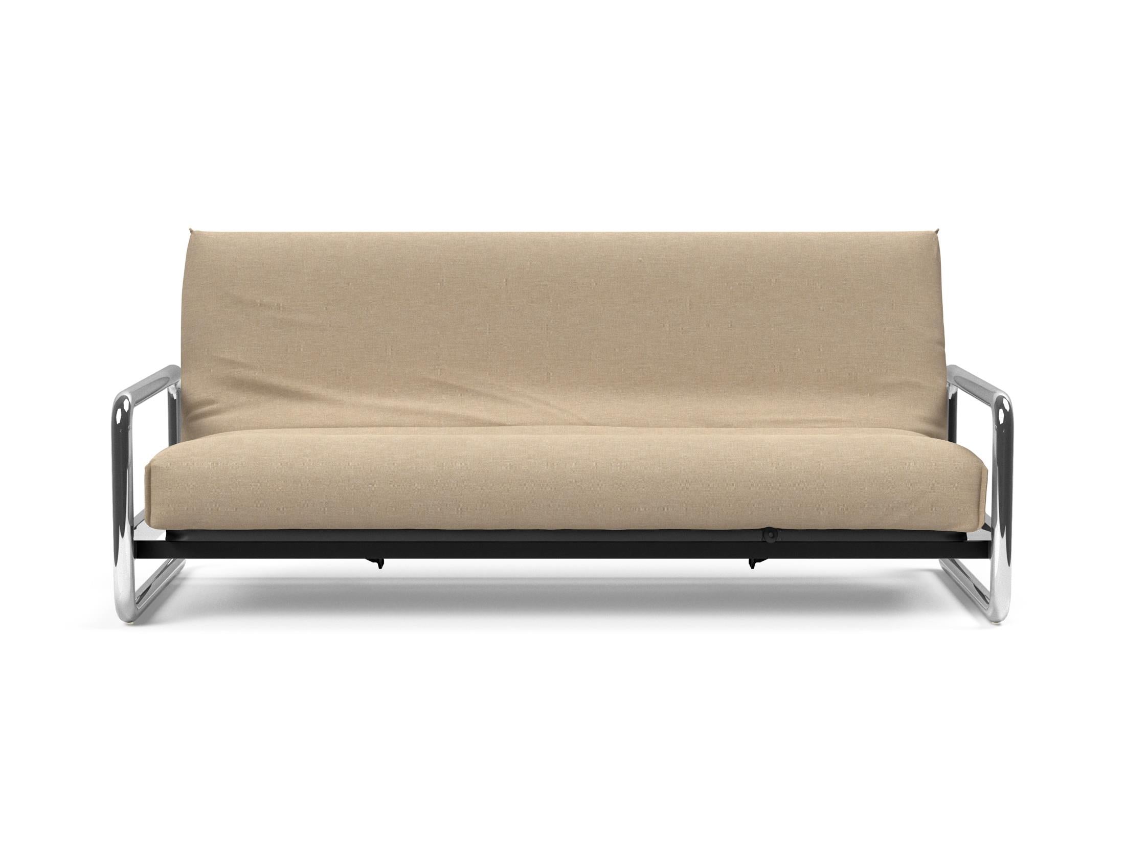 Stylisches Lomira Schlafsofa 140 in Nordic Cover, perfekt für gemütliche Abende und flexible Raumgestaltung.