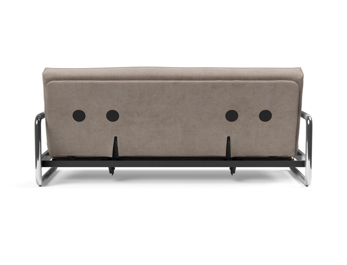 Lomira Schlafsofa 140 Sharp Plus mit Gestellbezug Soft Spring in 318 Cordufine Beige präsentiert im Onlineshop von KAQTU Design AG. Bettsofa ist von Innovation Living