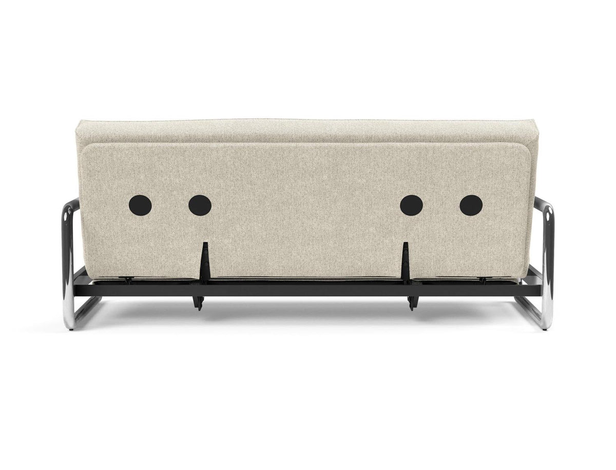Lomira Schlafsofa 140 Sharp Plus mit Gestellbezug Soft Spring in 357 Taura Off White präsentiert im Onlineshop von KAQTU Design AG. Bettsofa ist von Innovation Living