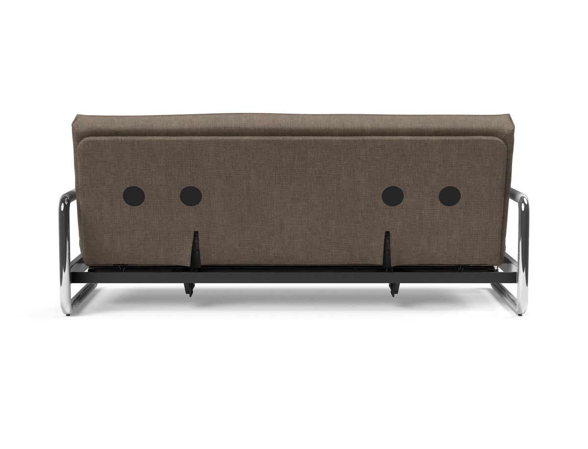 Lomira Schlafsofa 140 Sharp Plus mit Gestellbezug Soft Spring in 411 Esina Cedar Brown präsentiert im Onlineshop von KAQTU Design AG. Bettsofa ist von Innovation Living