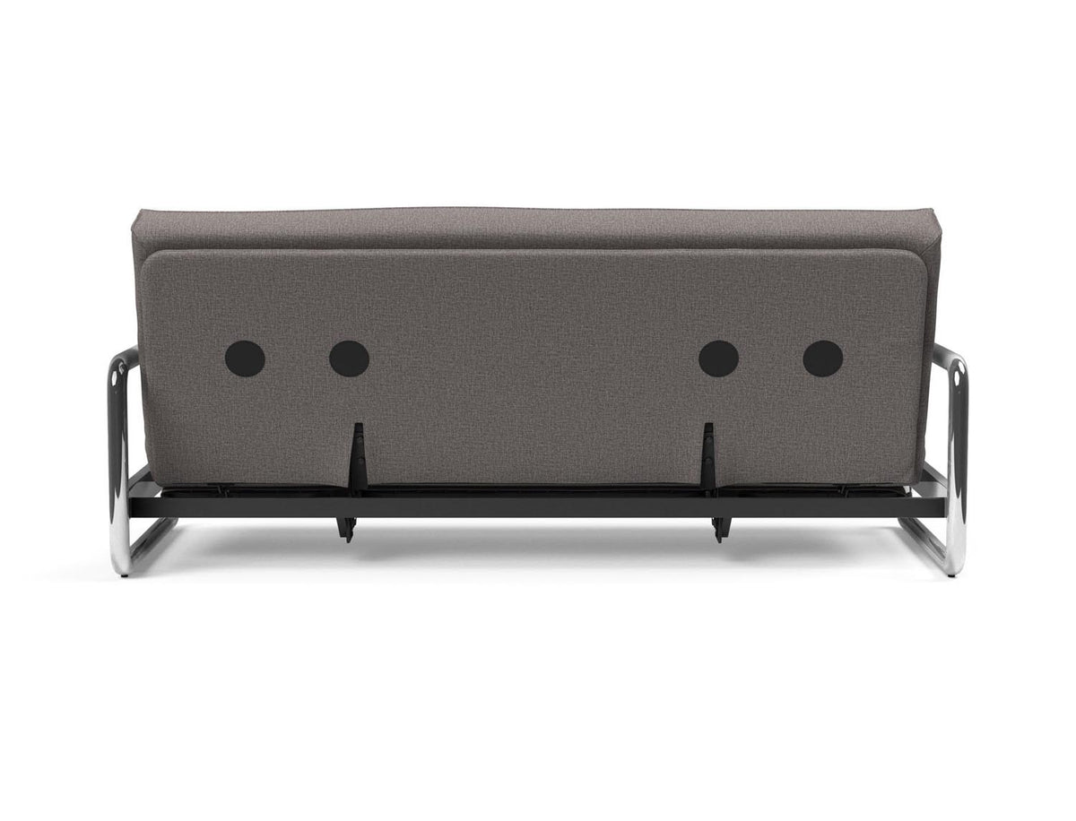 Lomira Schlafsofa 140 Sharp Plus mit Gestellbezug Soft Spring in 521 Mixed Dance Grey präsentiert im Onlineshop von KAQTU Design AG. Bettsofa ist von Innovation Living