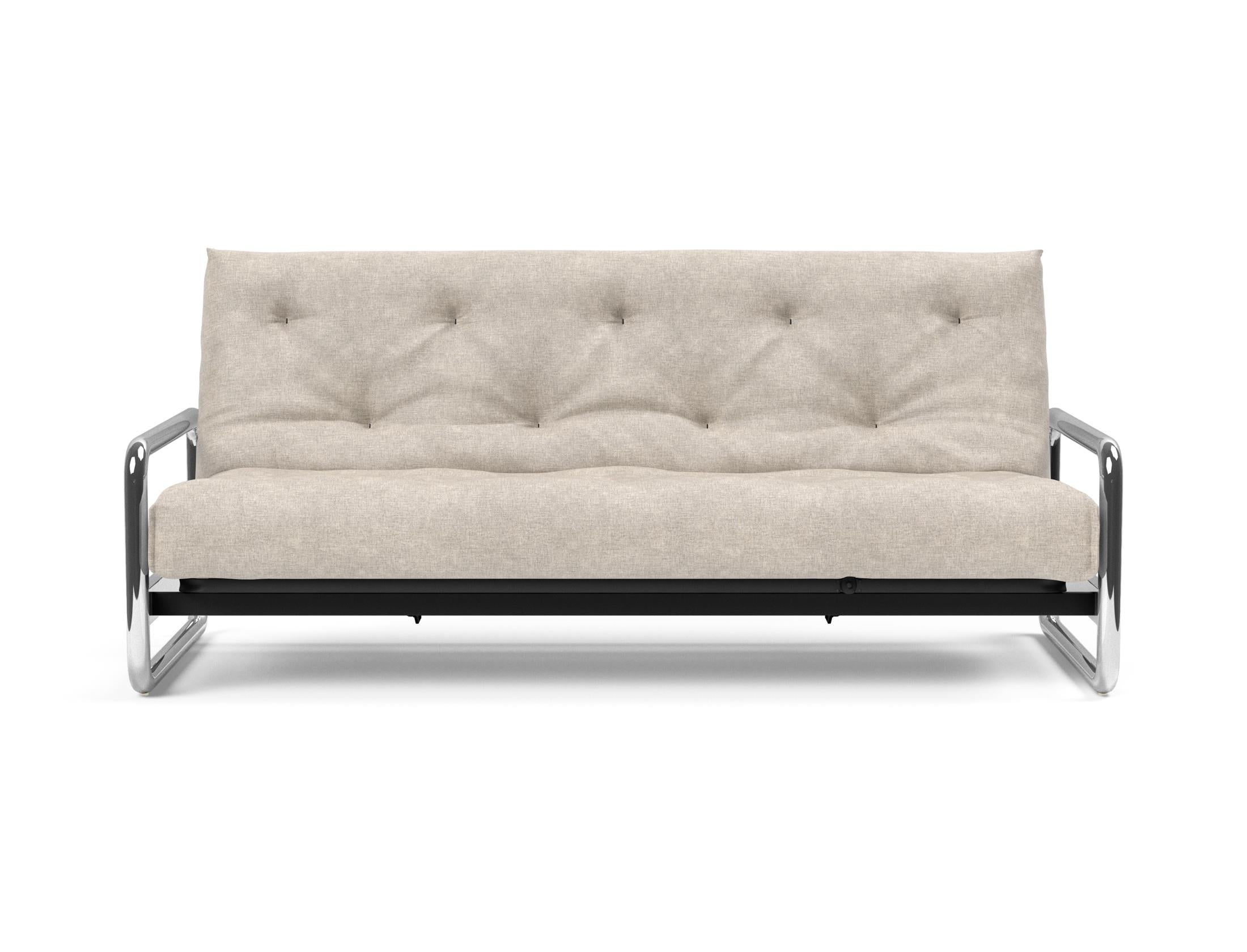 Erleben Sie das Lomira Schlafsofa 140 Nordic Soft Spring von Innovation Living – eine perfekte Kombination aus modernem Stil und optimalem Schlafkomfort.