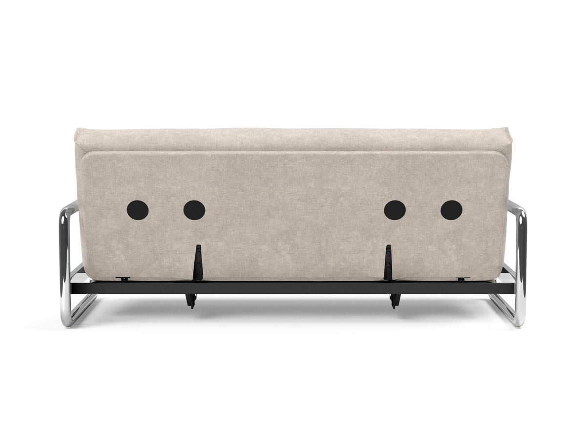 Lomira Schlafsofa 140 Nordic mit Gestellbezug Soft Spring in 280 Avella Sand präsentiert im Onlineshop von KAQTU Design AG. Bettsofa ist von Innovation Living