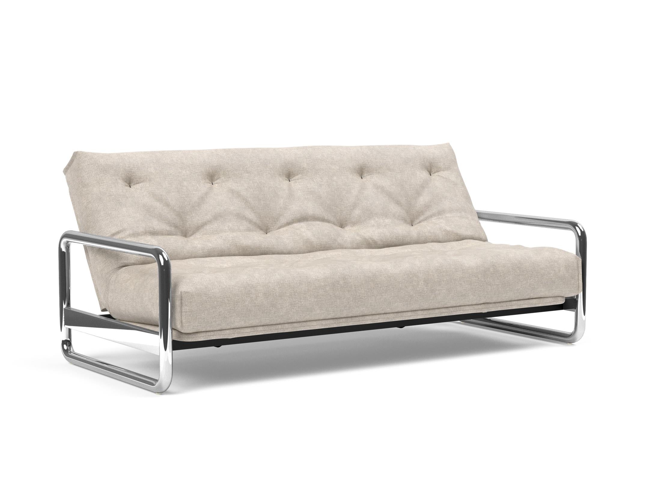Erleben Sie das Lomira Schlafsofa 140 Nordic: stilvolles Industriedesign, bequeme Soft Spring-Matratze und robuste Bauweise für Ihr Zuhause.