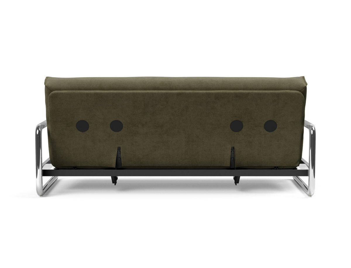Lomira Schlafsofa 140 Nordic mit Gestellbezug Soft Spring in 316 Cordufine Pine Green präsentiert im Onlineshop von KAQTU Design AG. Bettsofa ist von Innovation Living