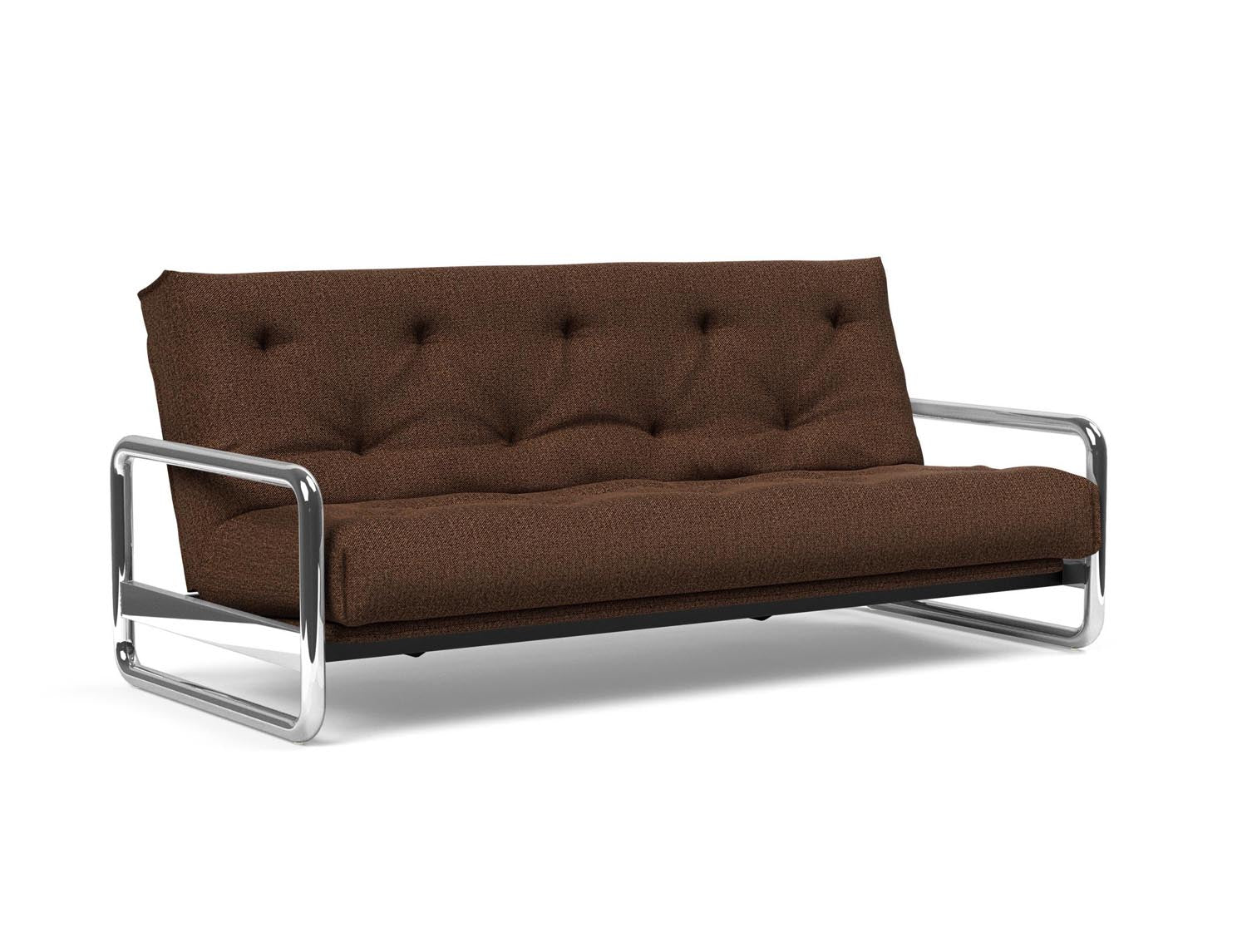 Erleben Sie das Lomira Schlafsofa 140 Nordic: stilvolles Industriedesign, bequeme Soft Spring-Matratze und robuste Bauweise für Ihr Zuhause.