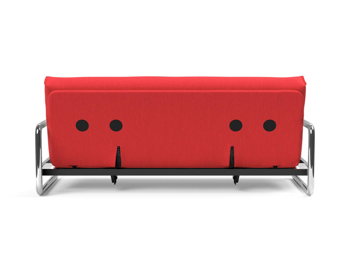 Lomira Schlafsofa 140 Nordic mit Gestellbezug Soft Spring in 511 Elegance Red präsentiert im Onlineshop von KAQTU Design AG. Bettsofa ist von Innovation Living